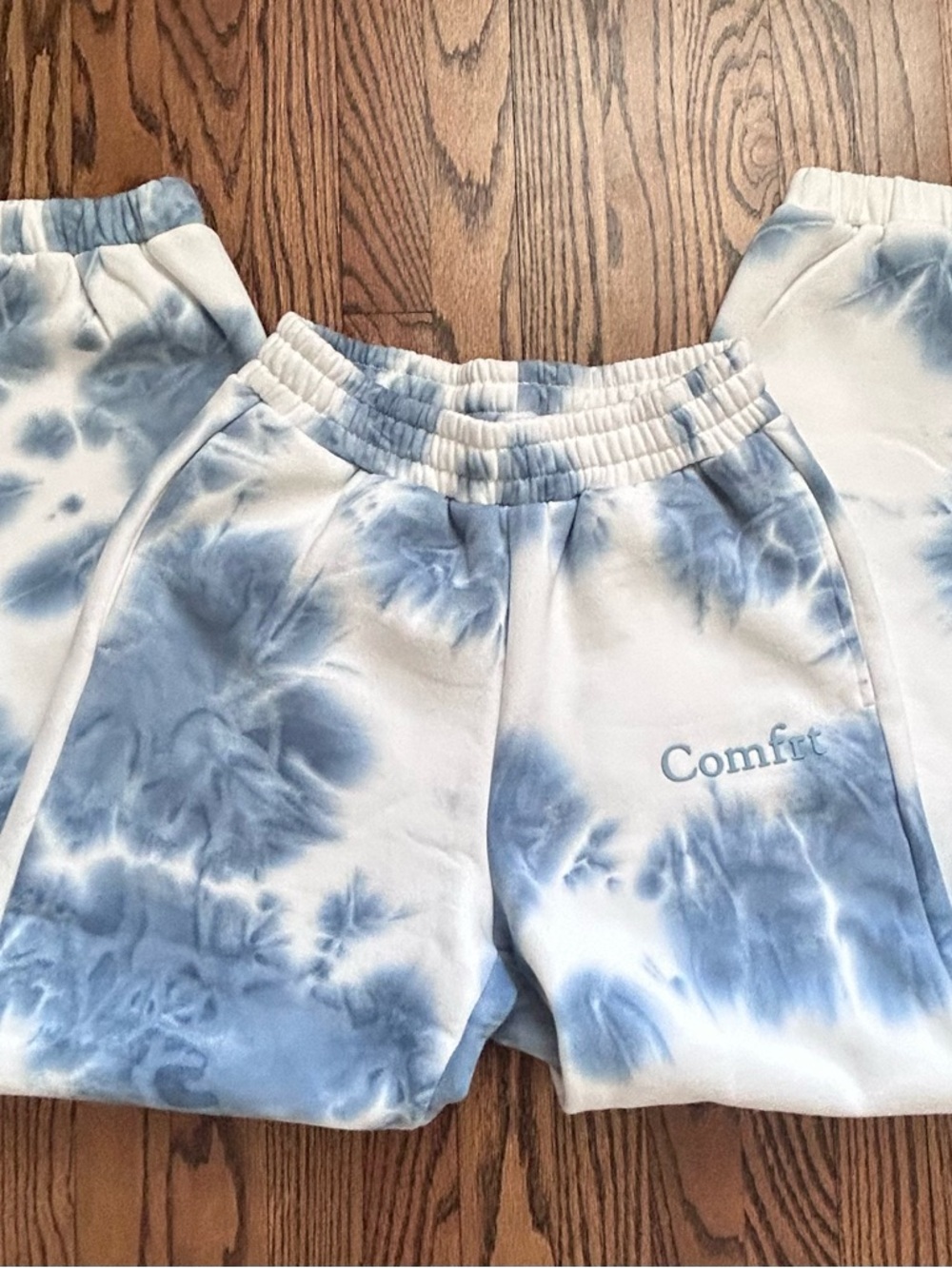 Comfrt Brand Blue Tie-Dye Hoodie & Sweatpants Set - Women's - Size Small - Picture 2 of 10